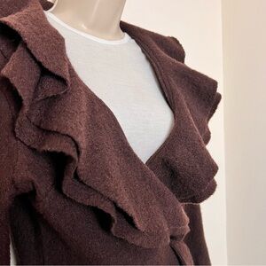 Marisa Christina Brown Women's Sweater Cardigan